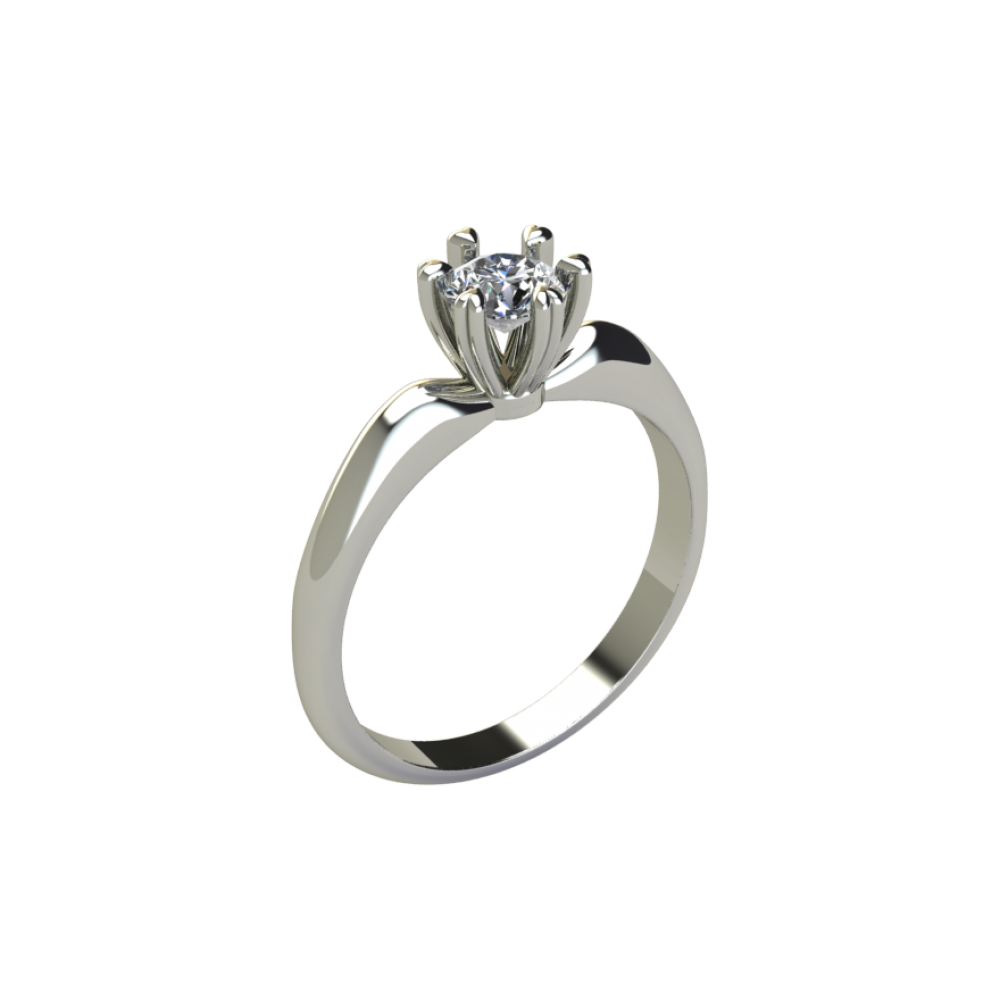 Каблучка для заручин із золота з діамантом “Beauty” RYD011