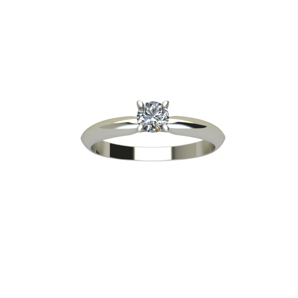 Кольцо для помолвки из золота с бриллиантом RYD013