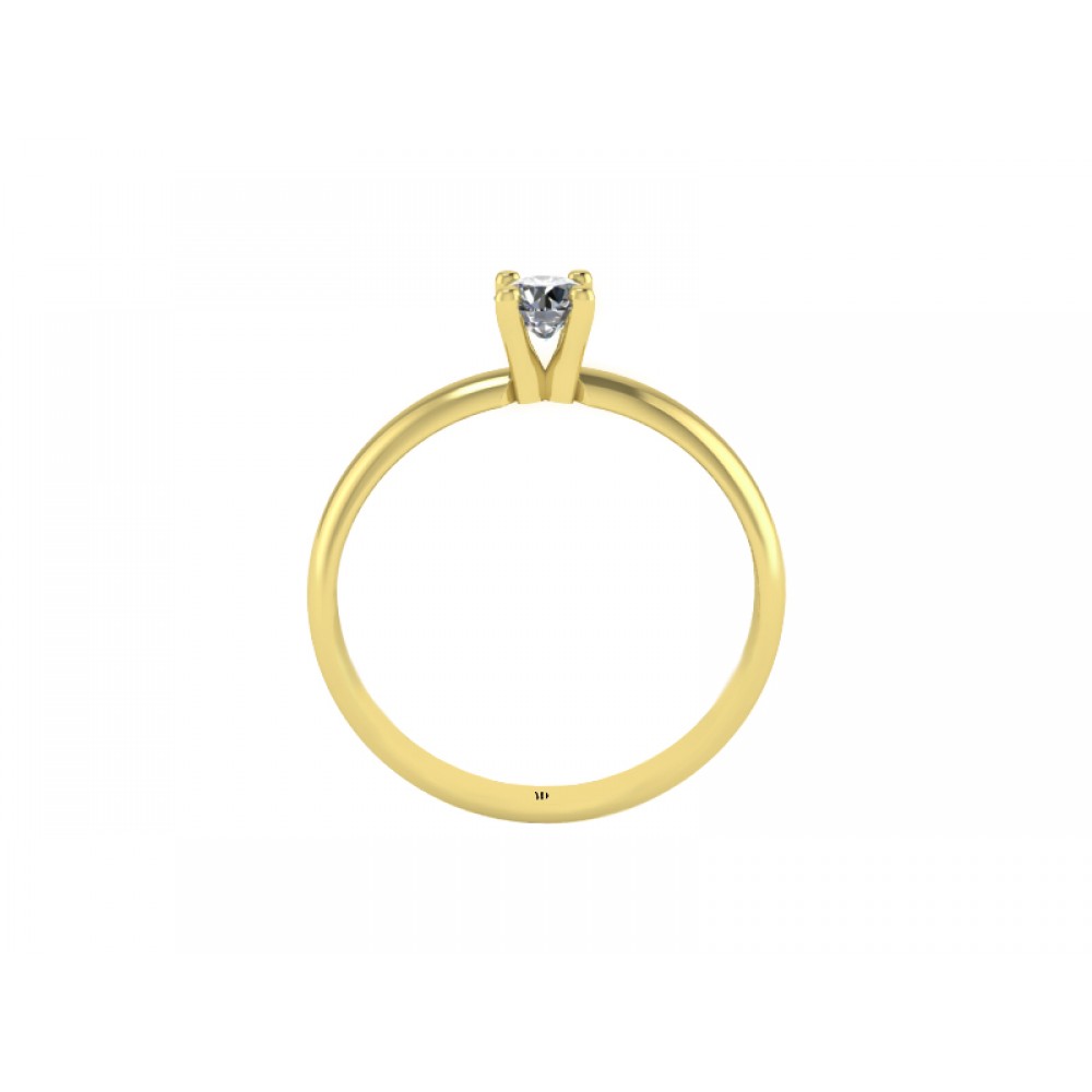 Каблучка для заручин із золота з діамантом RYD015