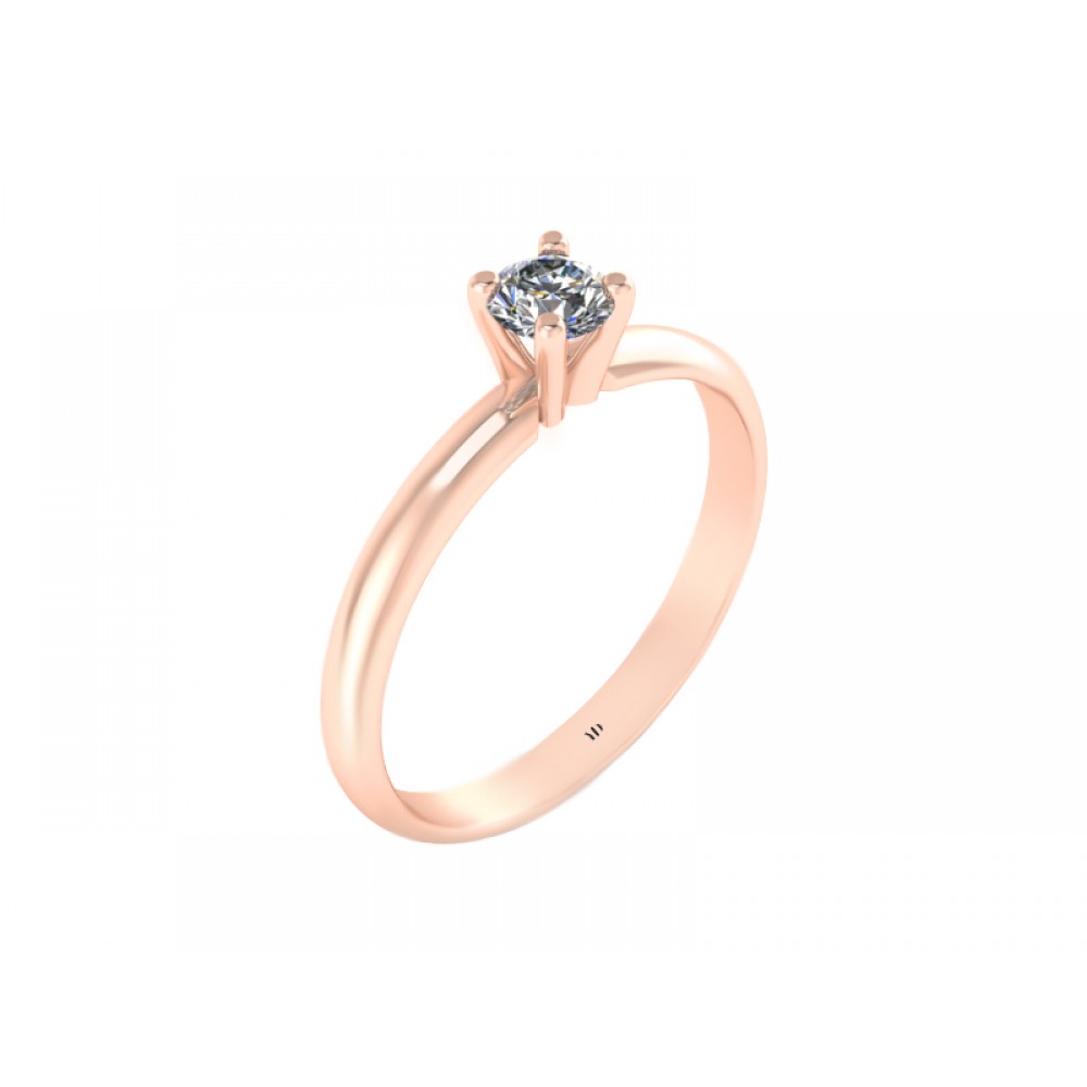 Кольцо для помолвки из золота с бриллиантом RYD015