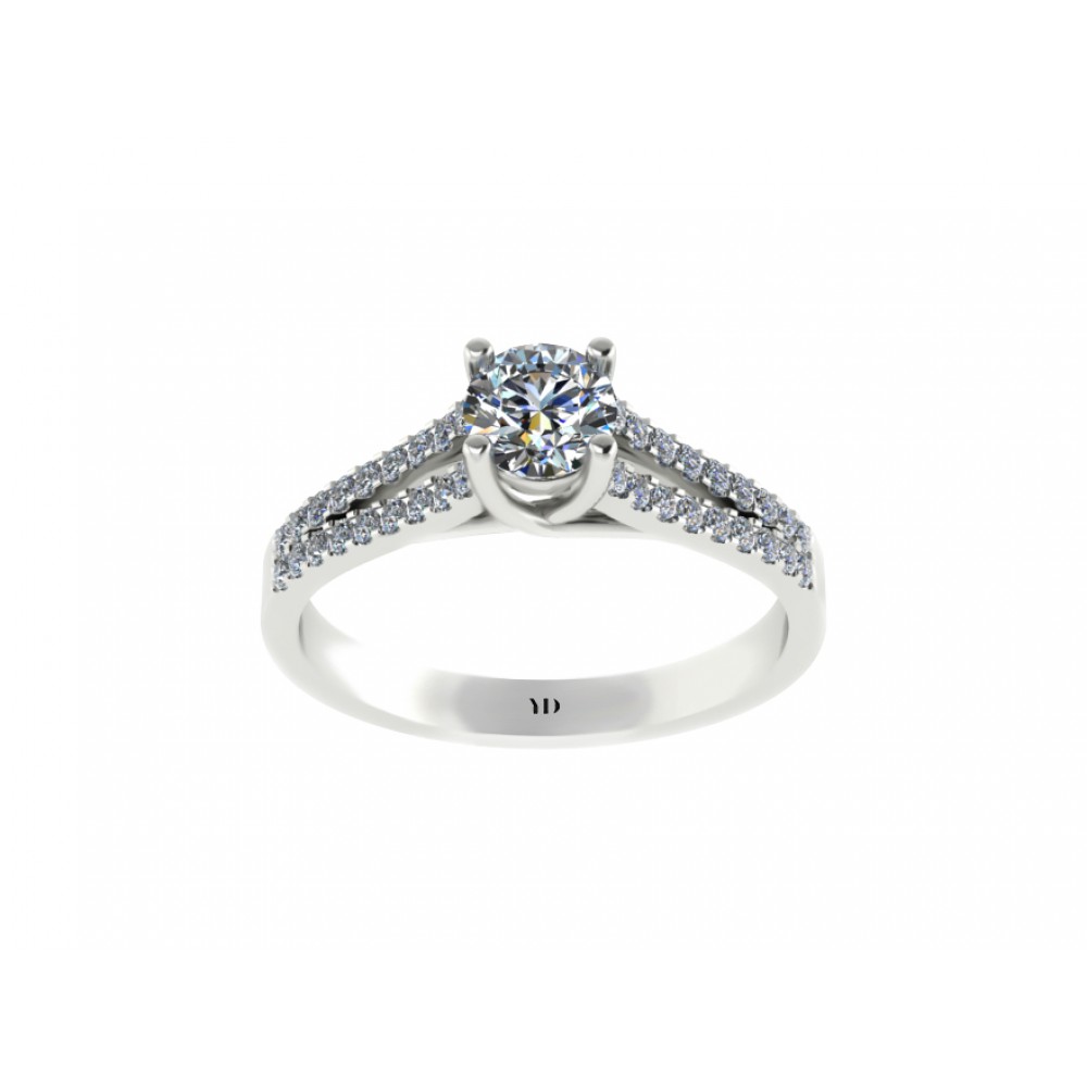Помолвочное кольцо с бриллиантами "My Darling"