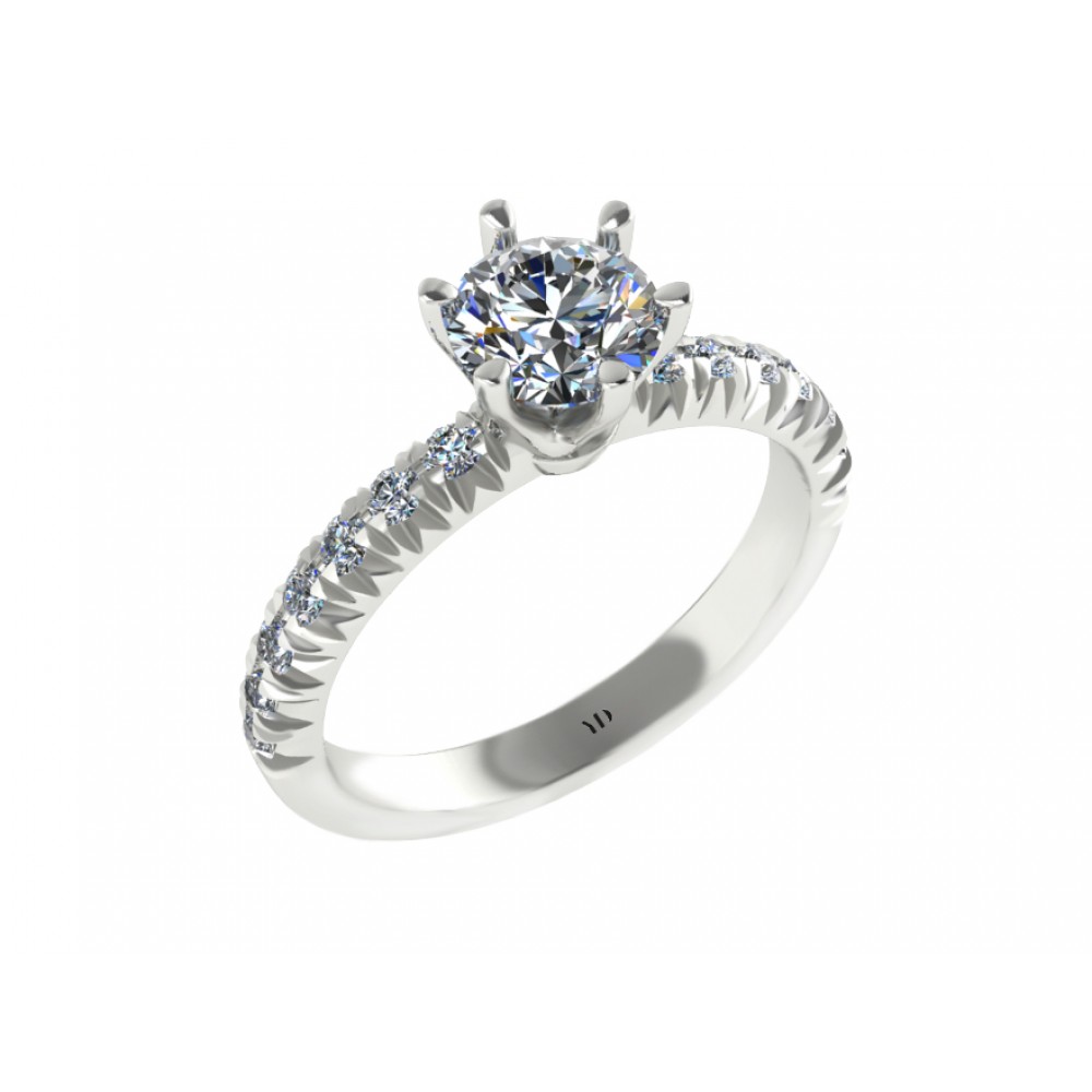 Кольцо для помолвки с бриллиантом "Empress"