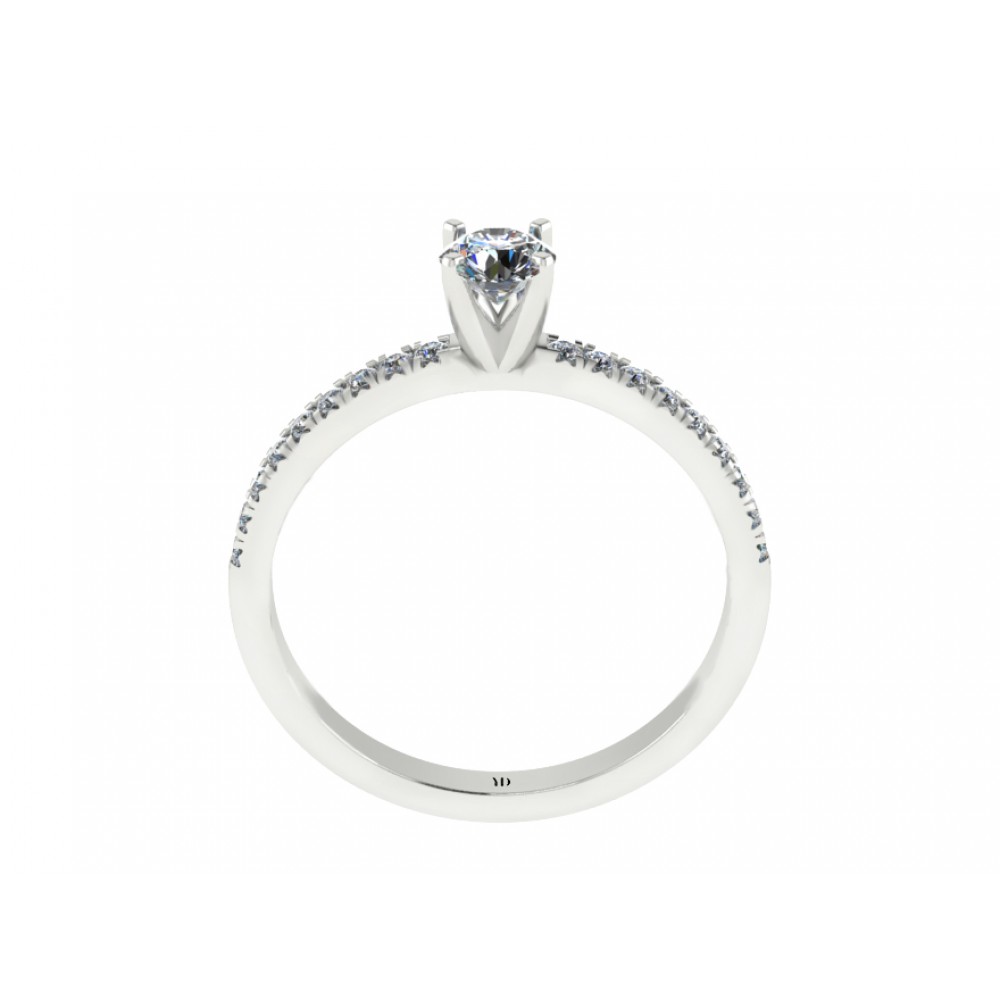 Помолвочное кольцо с бриллиантами "Flower"