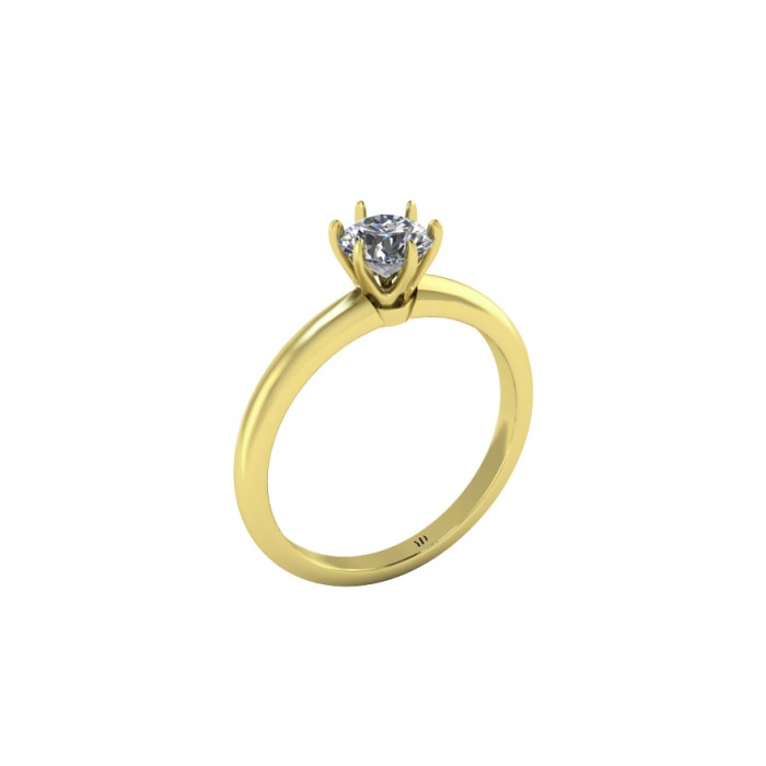 Кольцо для помолвки с бриллиантом "Crown"