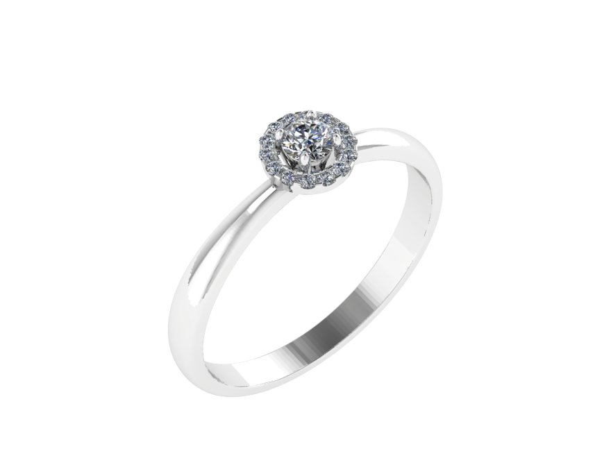 Кольцо для помолвки с бриллиантом RYD040-1